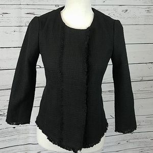 Ann Taylor Black Textured Jacket